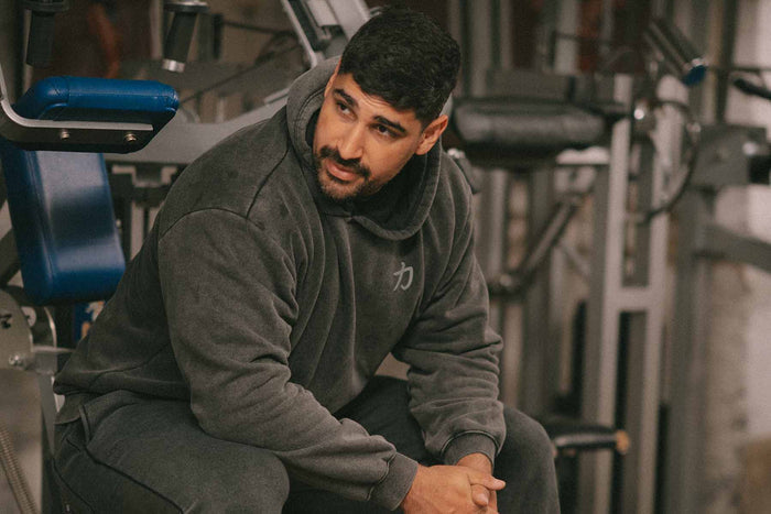 Home of Strength - Hoodie, Stone-Washed Grey - Strength Shop