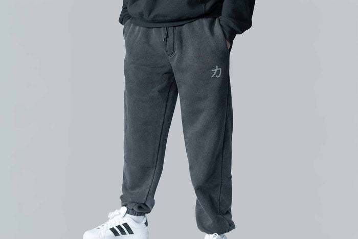Home of Strength - Joggers, Stone-Washed Grey - Strength Shop