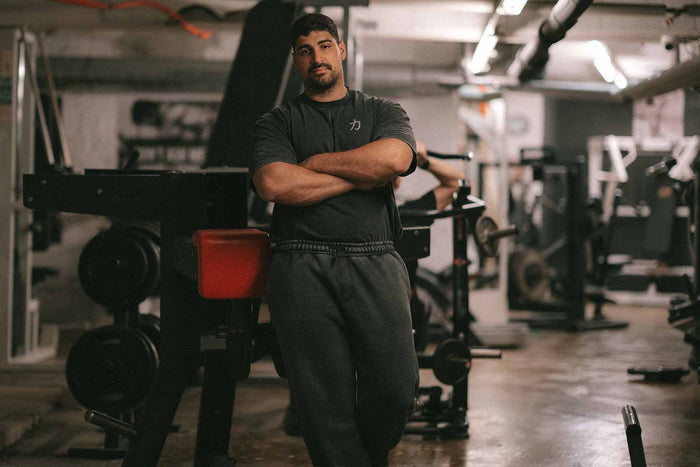 Home of Strength - Joggers, Stone-Washed Grey - Strength Shop