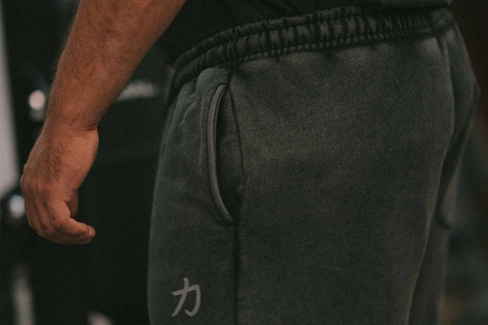 Home of Strength - Joggers, Stone-Washed Grey - Strength Shop