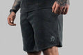 Home of Strength - Shorts, Stone-Washed Grey - Strength Shop