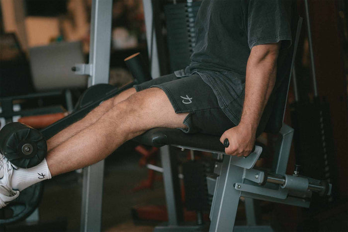 Home of Strength - Shorts, Stone-Washed Grey - Strength Shop