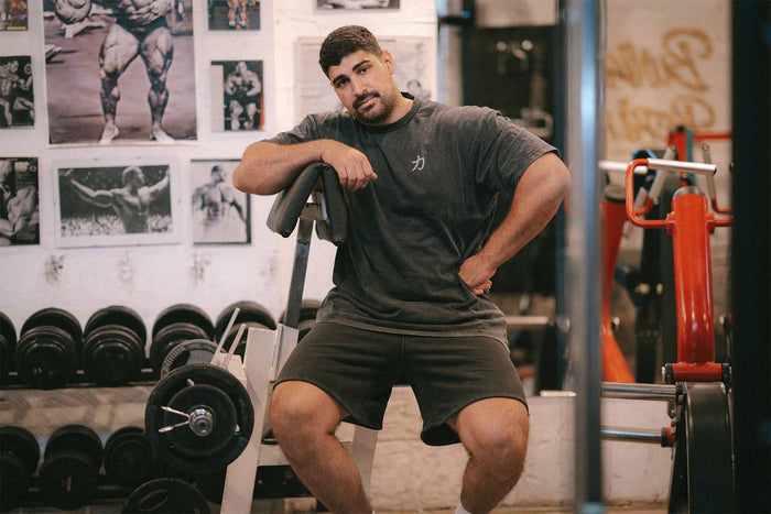 Home of Strength - T-Shirt, Stone-Washed Grey - Strength Shop