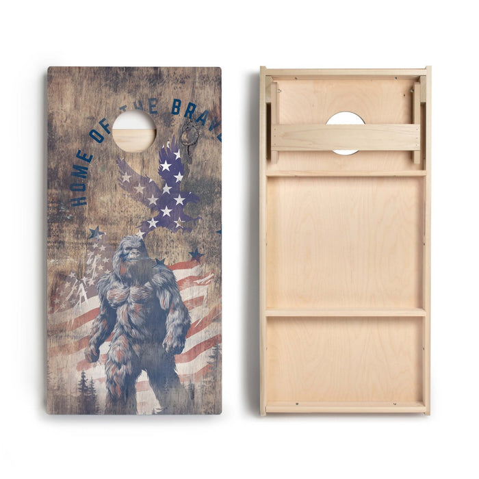 Home of the Brave Sasquatch Limited Edition Star Cornhole Boards | 07.24 Drop, - American Cornhole Association