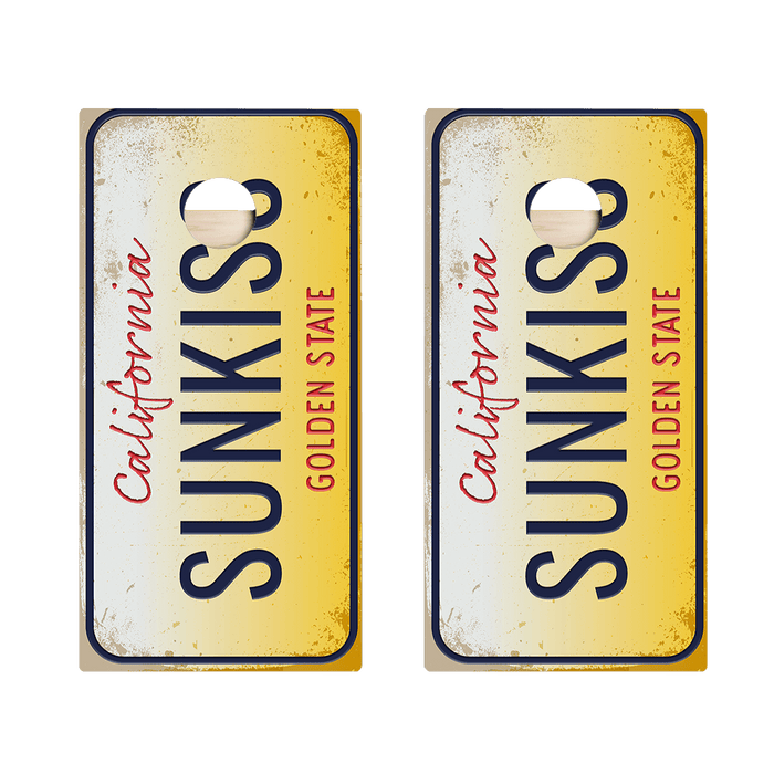 Home State License Plate California Star Cornhole Boards, - American Cornhole Association