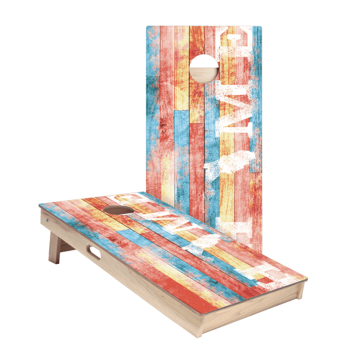 Home State Painted Wood Florida Star Cornhole Boards - ACA - 000345 | American Cornhole Association