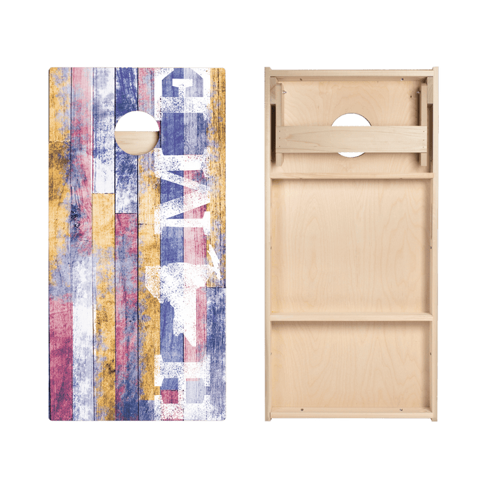 Home State Painted Wood New York Star Cornhole Boards, - American Cornhole Association
