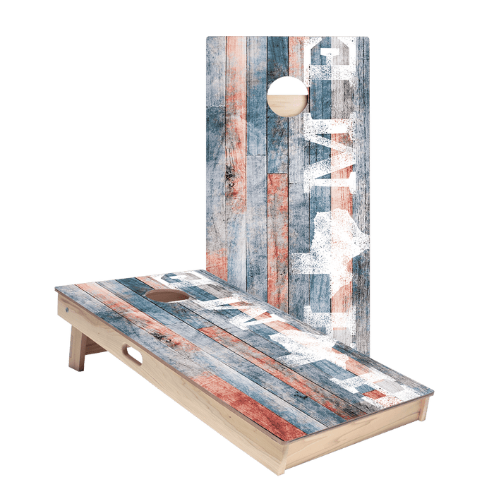 Home State Painted Wood Texas Star Cornhole Boards - ACA - 000350 | American Cornhole Association