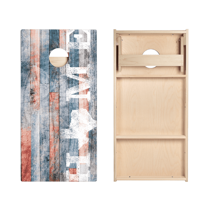 Home State Painted Wood Texas Star Cornhole Boards - ACA - 000350 | American Cornhole Association