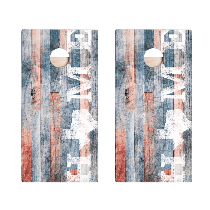 Home State Painted Wood Texas Star Cornhole Boards - ACA - 000350 | American Cornhole Association