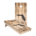 Home State Rustic Wood Florida Star Cornhole Boards - ACA - 000352 | American Cornhole Association