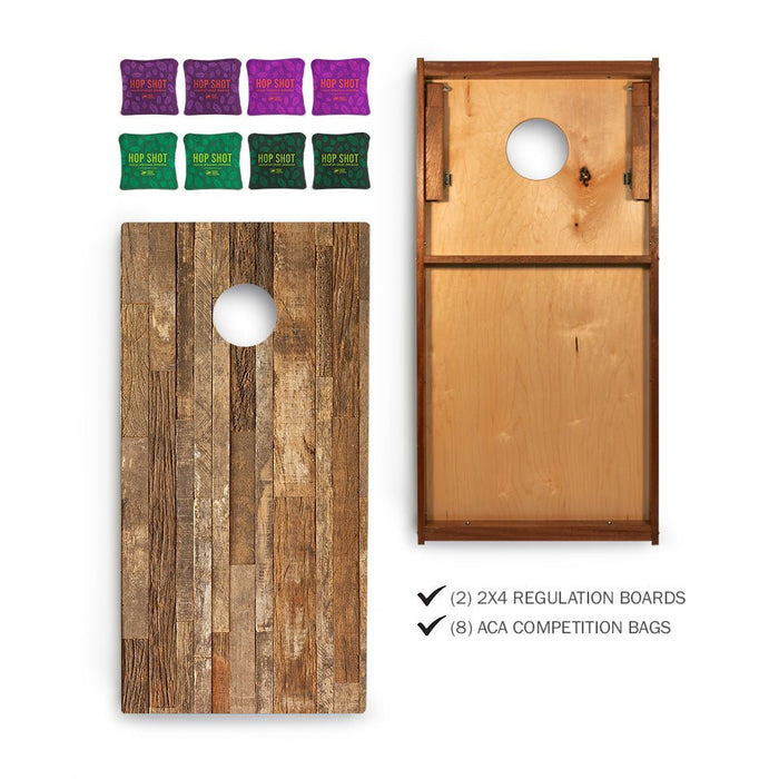 Hop Shot Sig Pro 2x4 Regulation Cornhole Bundle -  | American Cornhole Association