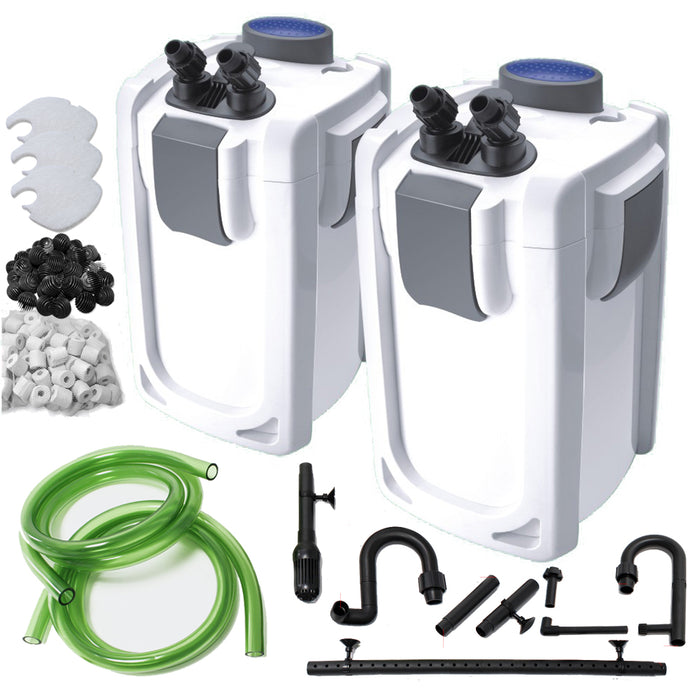 HW-702A 1000l/h Aquarium Fish Tank External Filter with Media