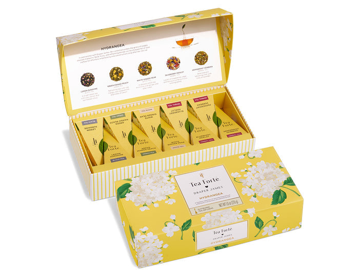 Hydrangea Petite Presentation Box, open and closed box