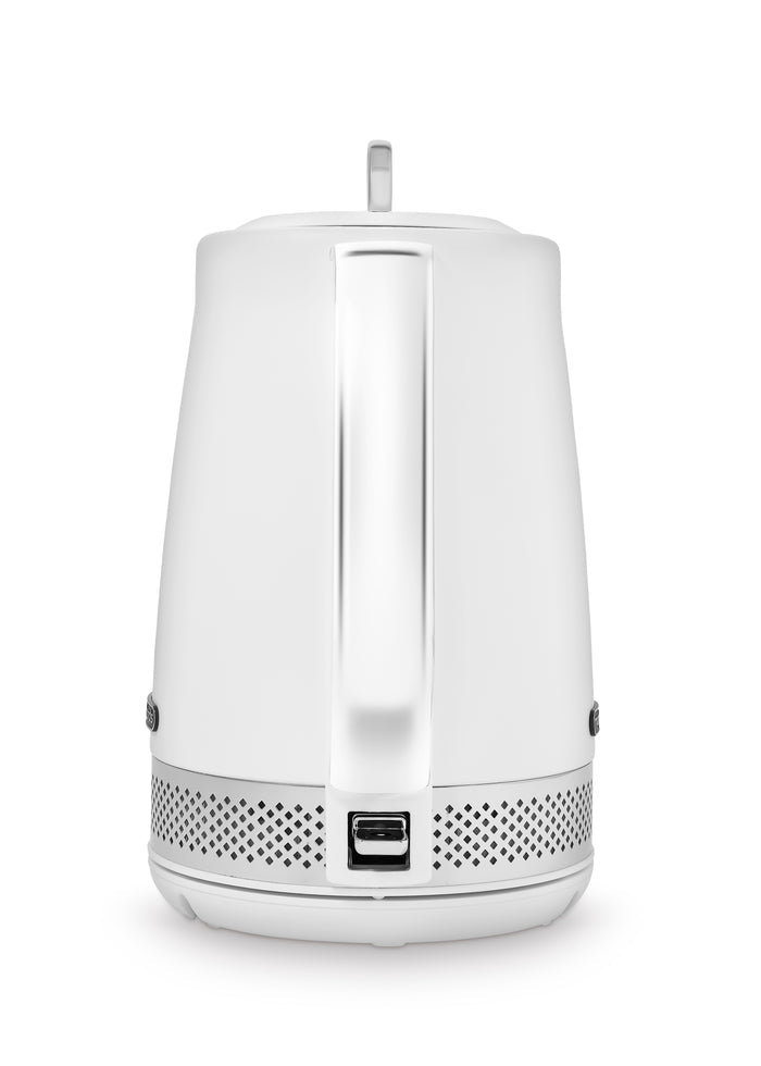white morphy richards kettle on white background