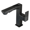 Intelligent Digital Pull-Out Wash Basin Mixer - Matt Black