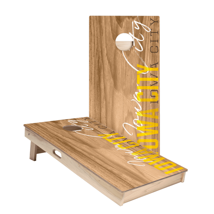 Iowa City Campus Gameday Star Cornhole Boards, - American Cornhole Association