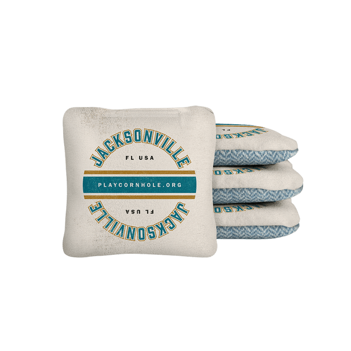 Jacksonville Football Gameday Backyard 1x2 ft Cornhole Board Set - WACA - 500436 - WB | American Cornhole Association