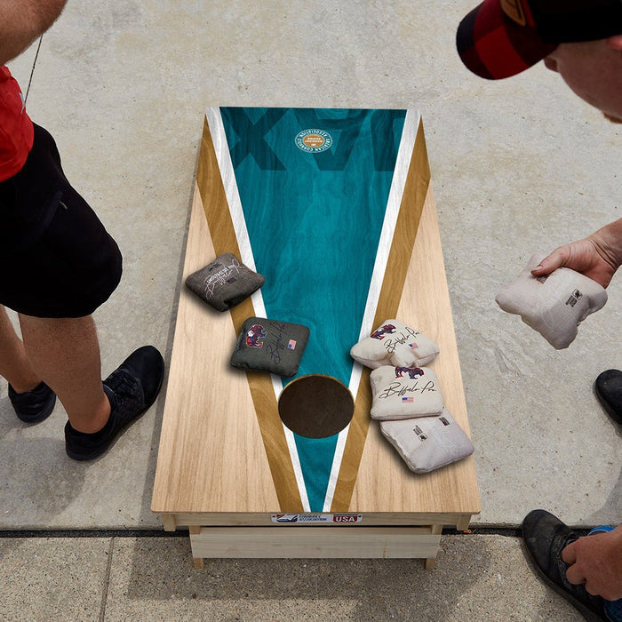 Jacksonville Football Gameday Classic Triangle Star Cornhole Boards - ACA - 000458 | American Cornhole Association