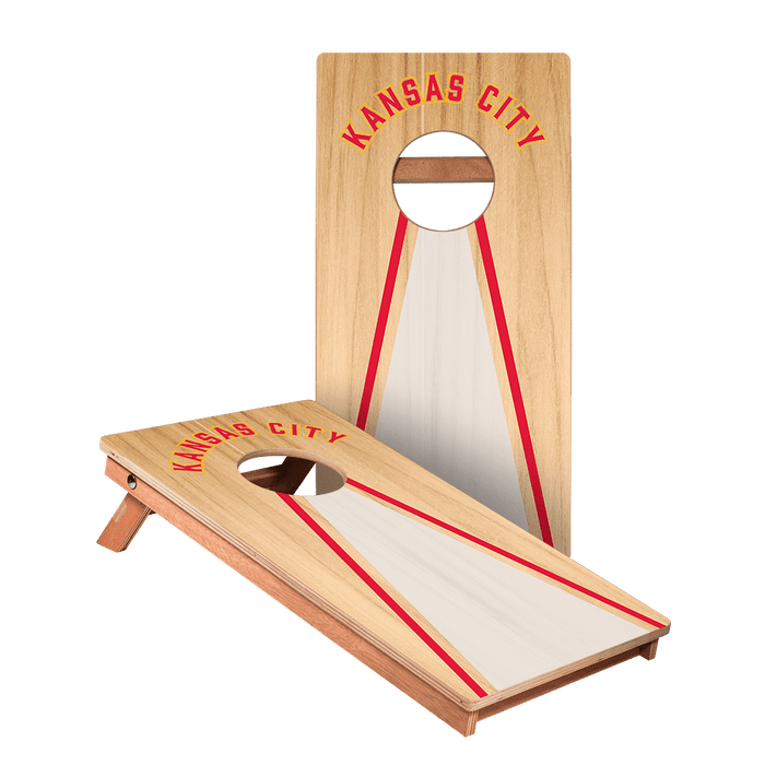 Kansas City Football Gameday Backyard 1x2 ft Cornhole Board Set - WACA - 500437 - WB | American Cornhole Association