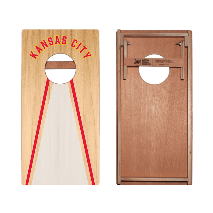 Kansas City Football Gameday Backyard 1x2 ft Cornhole Board Set - WACA - 500437 - WB | American Cornhole Association