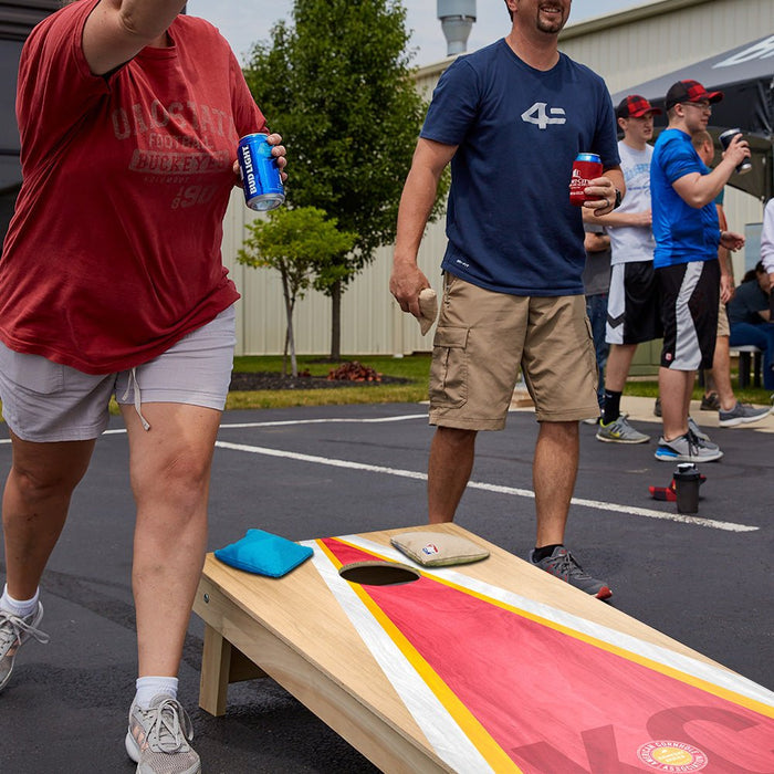 Kansas City Football Gameday Classic Triangle Star Cornhole Boards - ACA - 000459 | American Cornhole Association