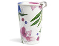 Herbal Retreat KATI® Steeping Cup with lid and stainless steel infuser basket inside