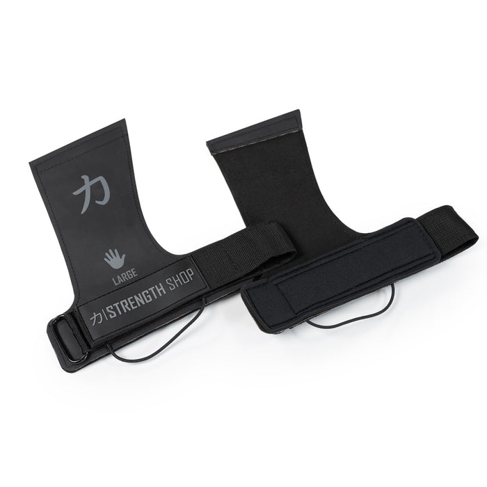 Kevlar Lifting Grips, Black - Strength Shop