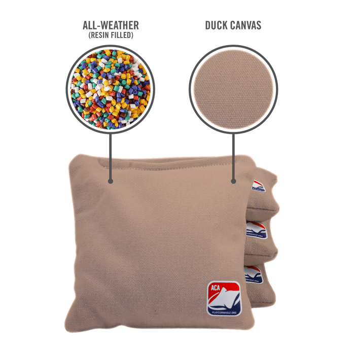 Khaki Daily 66x Cornhole Bags - 105655 - 20A | American Cornhole Association