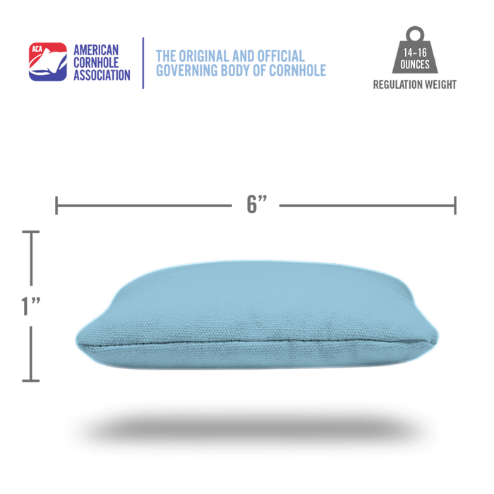 Light Blue Daily 66x Cornhole Bags, - American Cornhole Association