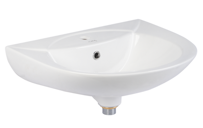 LINUX Wall Hung Wash Basin c/w Fixing Bolt - White