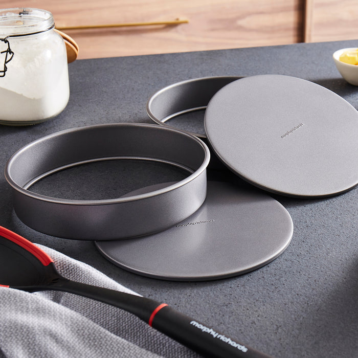 grey cake tins