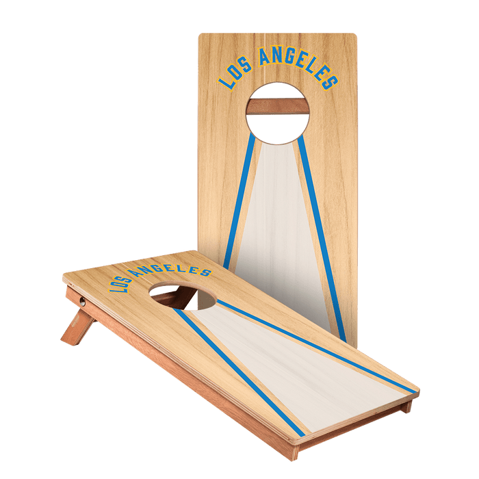Los Angeles LAC Football Gameday Backyard 1x2 ft Cornhole Board Set - WACA - 500438 - WB | American Cornhole Association