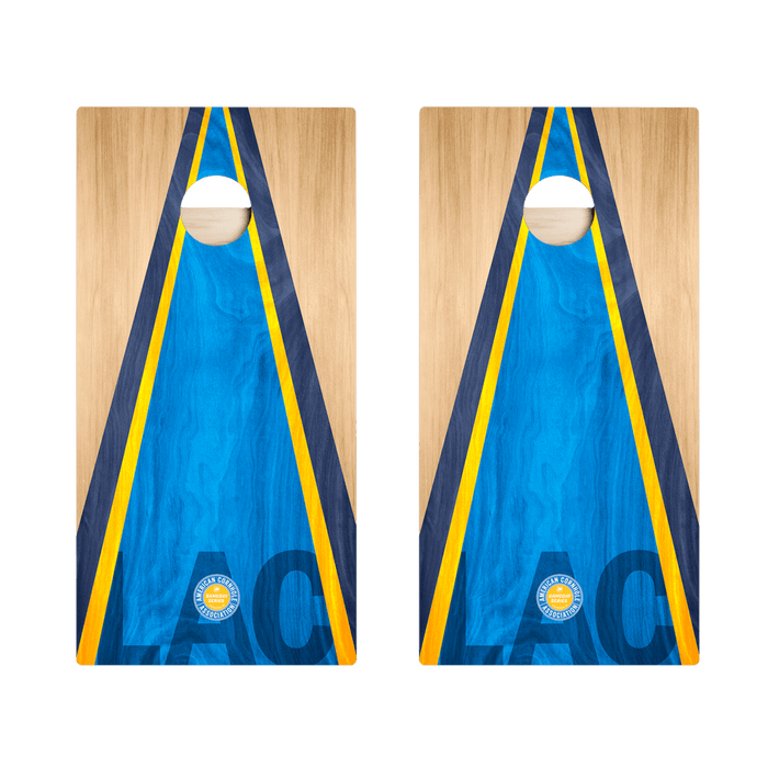 Los Angeles LAC Football Gameday Classic Triangle Star Cornhole Boards, - American Cornhole Association