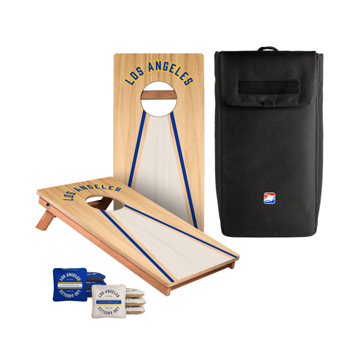 Los Angeles LAR Football Gameday Backyard 1x2 ft Cornhole Board Set - WACA - 500439 - WB | American Cornhole Association