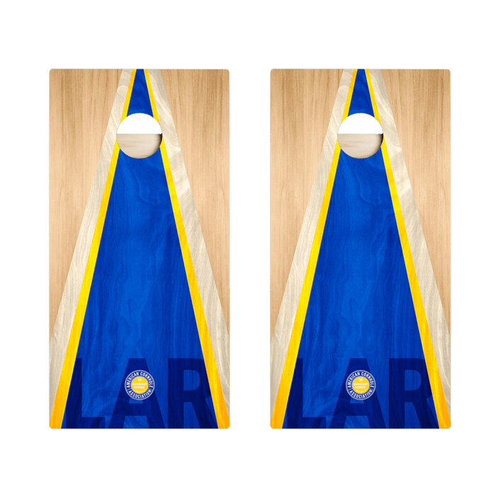 Los Angeles LAR Football Gameday Classic Triangle Star Cornhole Boards, - American Cornhole Association