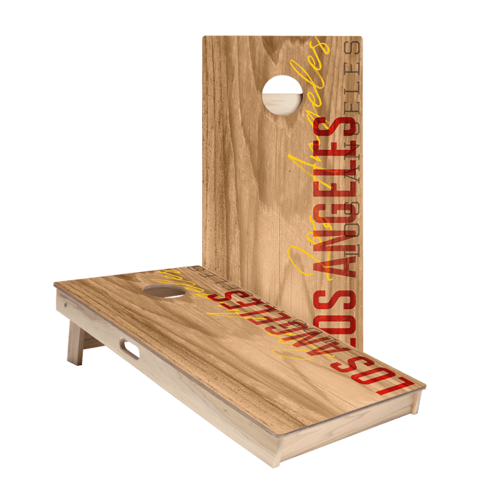 Los Angeles Red Campus Gameday Star Cornhole Boards, - American Cornhole Association