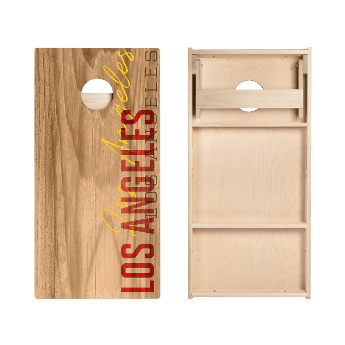 Los Angeles Red Campus Gameday Star Cornhole Boards, - American Cornhole Association