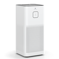 White rectangular MA-50-V3.0 air purifier with perforated front panel and central control button for clean air