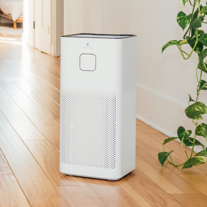 Ma-50-v3.0 air purifier white rectangular with perforated front panel and minimalist design for clean air
