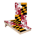 Maryland Flag Star Cornhole Boards - ACA - 000122 | American Cornhole Association