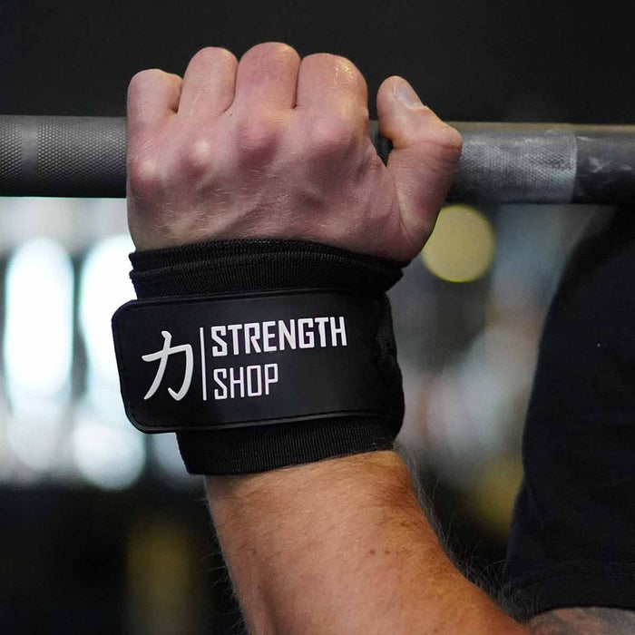 Medium Wrist Wraps, Black, 30CM/60CM - IPF Approved - Strength Shop