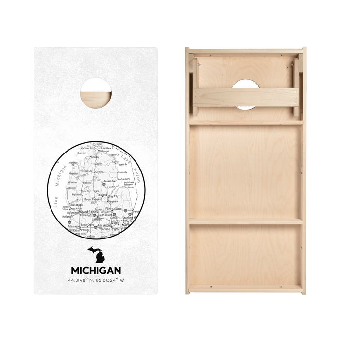 Michigan State Map Star Cornhole Boards, - American Cornhole Association