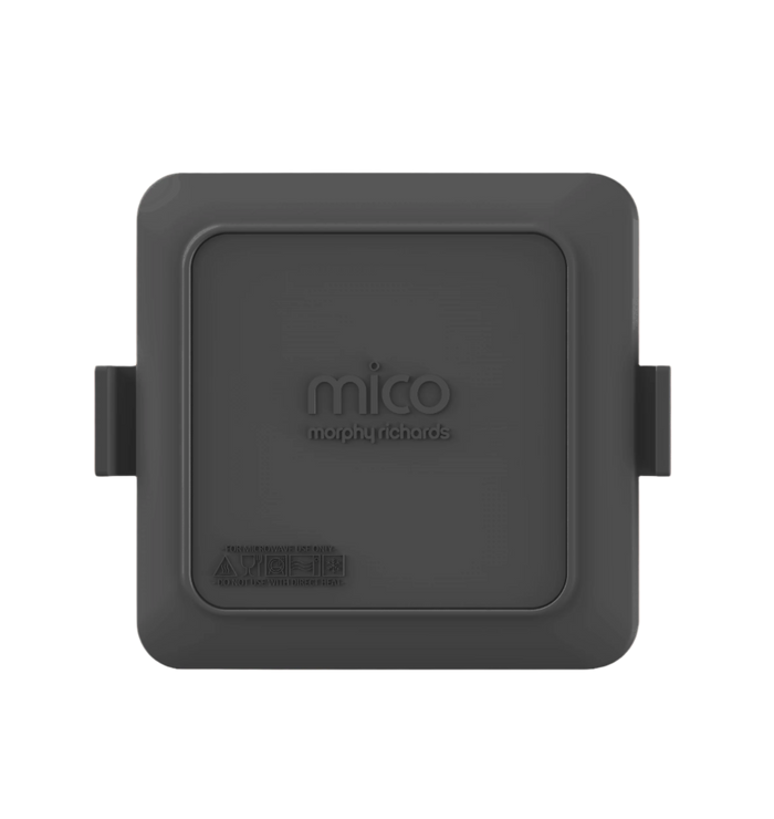 Mico Microwave Toastie Maker in matte black with the brand logo visible on the top, designed to make toasted sandwiches.