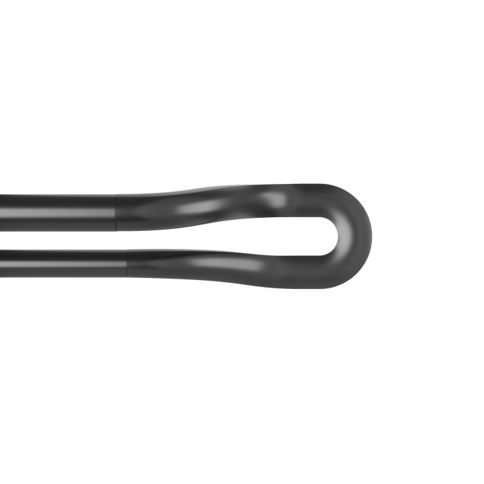 Double Curtain Rods | color: Matte-Black | size: 42-120" (107-305 cm) | diameter: 3/4" (1.9 cm)