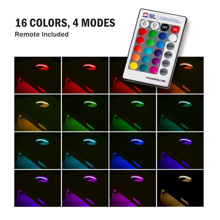 Mini Eclipse LED Cornhole Boards Lighting Kit - American Cornhole Association