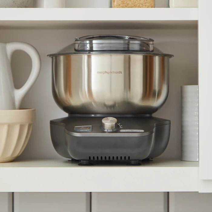 Morphy Richards kitchen appliance on a shelf with neutral background