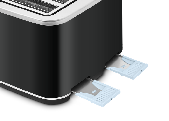 crumb tray on 4 slice toaster