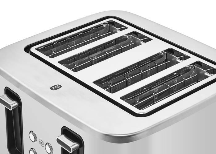 Motive Grey 4 Slice Toaster - Chalk