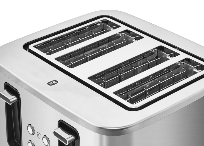 silver 4 slice toaster